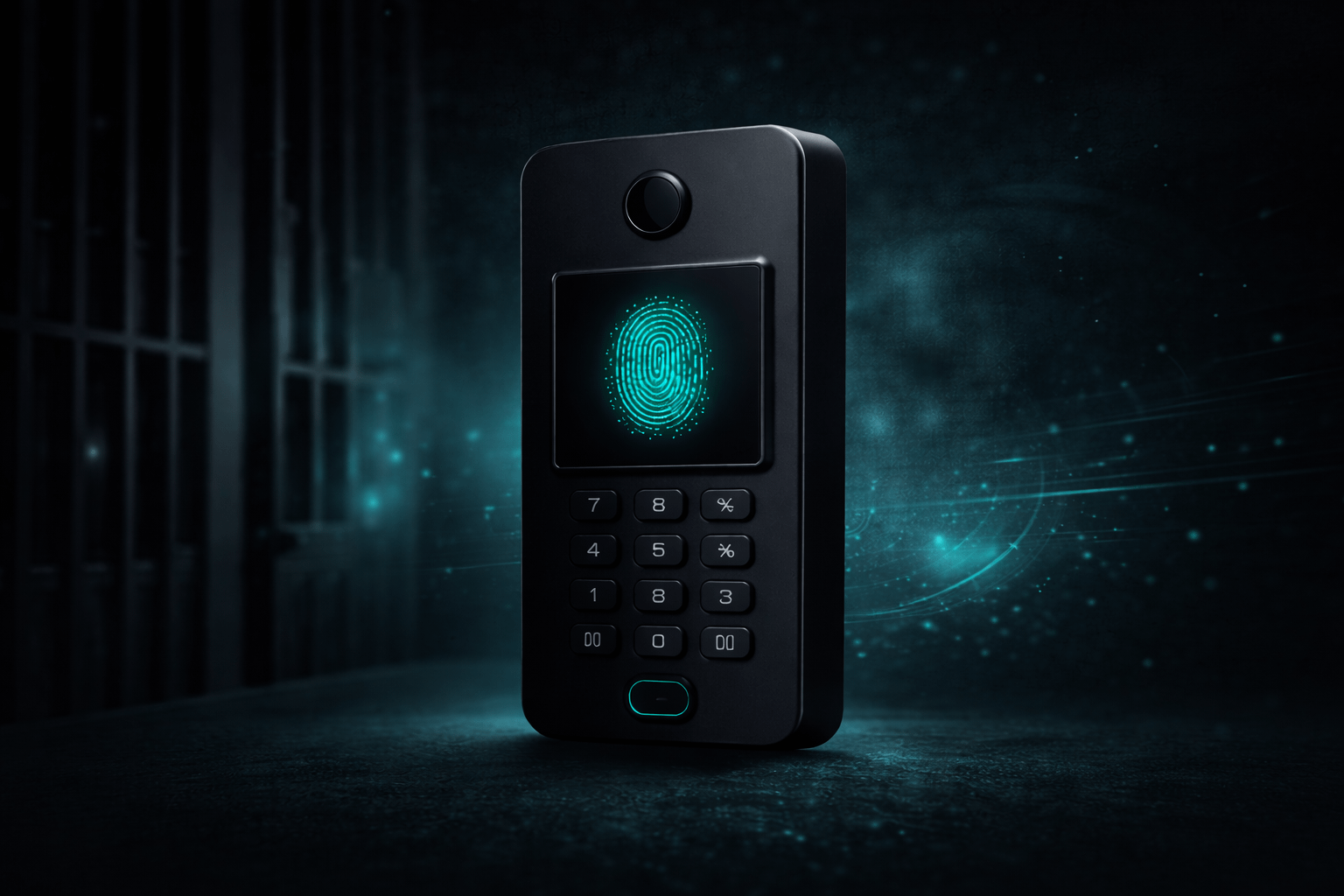 Access control keypad and biometric reader for gates and doors